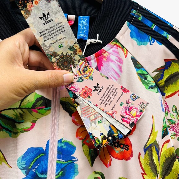 Adidas Originals X Farm Floralita Track Jacket and Tights Set - Picture 8 of 14